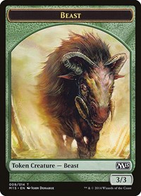 Beast Token (Green), Magic 2015 (M15)