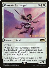 Resolute Archangel, Prerelease Cards