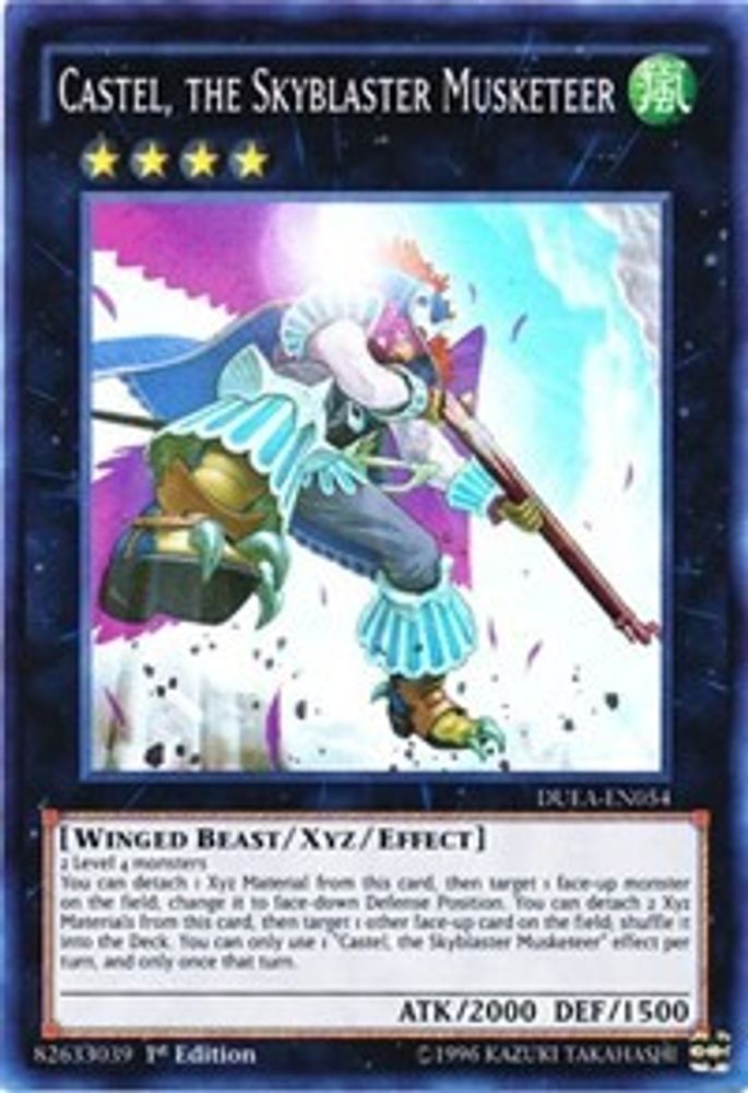 Castel, the Skyblaster Musketeer, 1st-edition, front