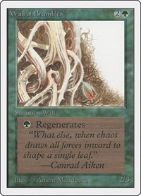 Wall of Brambles, Unlimited Edition