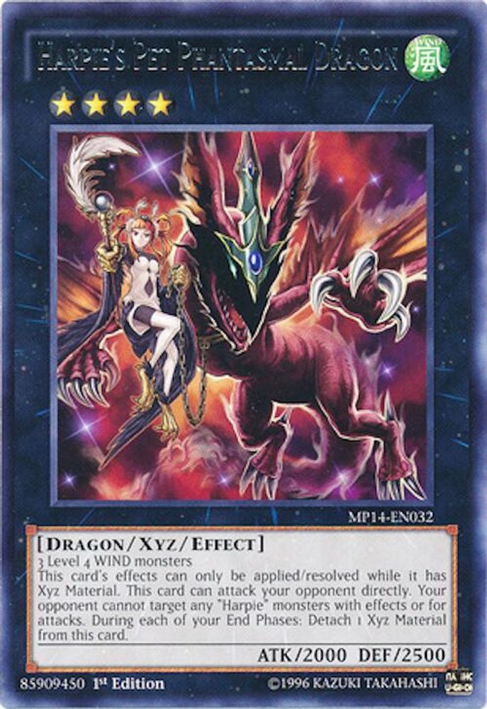 Harpie's Pet Phantasmal Dragon, 1st-edition, front