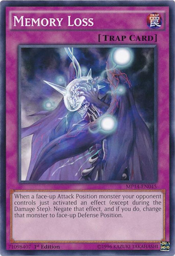 Memory Loss, Standard, front