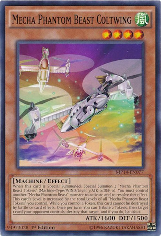 Mecha Phantom Beast Coltwing, 1st-edition, front