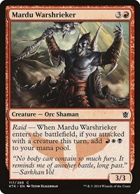 Mardu Warshrieker, Khans of Tarkir