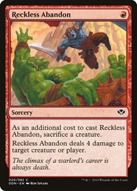 Reckless Abandon, Duel Decks: Speed vs. Cunning