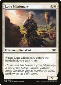 Lone Missionary, Duel Decks: Speed vs. Cunning