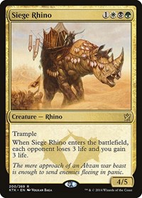 Siege Rhino, Khans of Tarkir