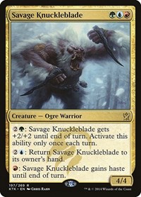 Savage Knuckleblade, Khans of Tarkir