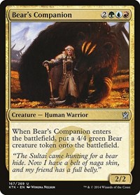 Bear's Companion, Khans of Tarkir