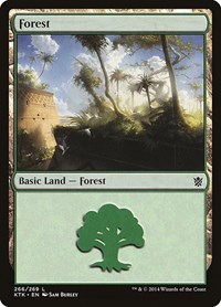 Forest (266), Khans of Tarkir
