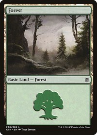 Forest (268), Khans of Tarkir