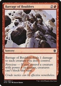 Barrage of Boulders, Khans of Tarkir