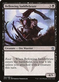 Bellowing Saddlebrute, Khans of Tarkir