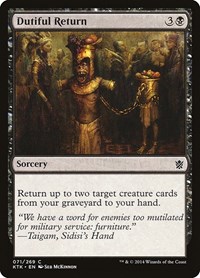 Dutiful Return, Khans of Tarkir