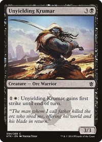 Unyielding Krumar, Khans of Tarkir