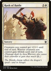Rush of Battle, Khans of Tarkir