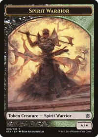 Spirit Warrior Token, Khans of Tarkir