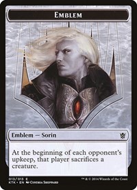Emblem - Sorin, Solemn Visitor, Khans of Tarkir