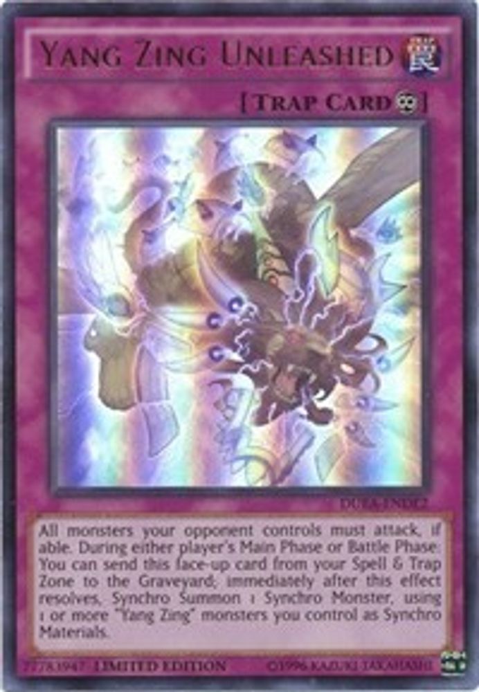 Yang Zing Unleashed, Limited, front