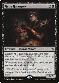 Grim Haruspex, Prerelease Cards