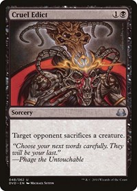 Cruel Edict, Duel Decks: Anthology