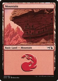 Mountain (059) (EVG), Duel Decks: Anthology