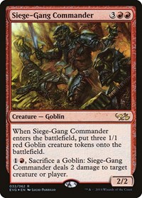 Siege-Gang Commander, Duel Decks: Anthology