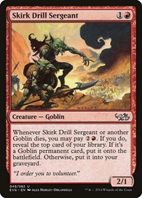 Skirk Drill Sergeant, Duel Decks: Anthology