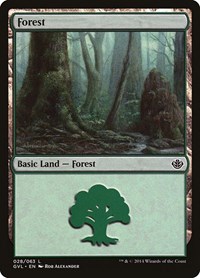 Forest (028) (GVL), Duel Decks: Anthology