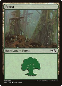 Forest (028) (EVG), Duel Decks: Anthology