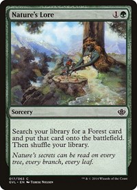 Nature's Lore, Duel Decks: Anthology
