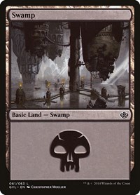 Swamp (061) (GVL), Duel Decks: Anthology