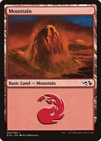 Mountain (060) (EVG), Duel Decks: Anthology