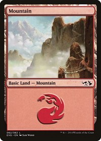 Mountain (062) (EVG), Duel Decks: Anthology