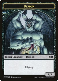 Demon (012) // Zombie (016) Double-Sided Token, Commander 2014