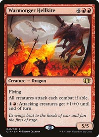 Warmonger Hellkite, Commander 2014