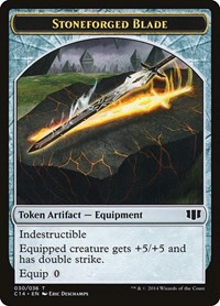 Stoneforged Blade // Germ Double-Sided Token, Commander 2014