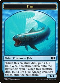 Fish // Zombie (011) Double-Sided Token, Commander 2014