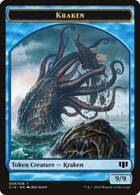 Kraken // Zombie (011) Double-Sided Token, Commander 2014