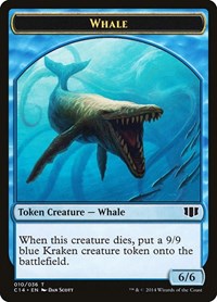 Whale // Zombie (011) Double-Sided Token, Commander 2014
