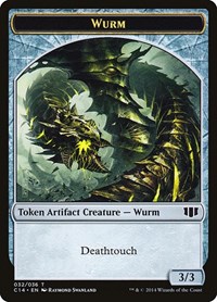 Wurm (032) // Goat Double-sided Token, Commander 2014