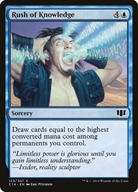 Rush of Knowledge, Commander 2014