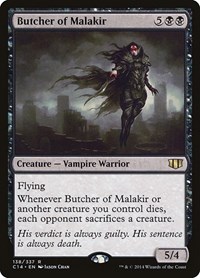 Butcher of Malakir, Commander 2014