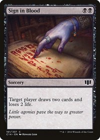 Sign in Blood, Commander 2014