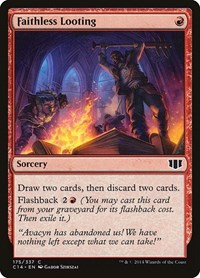 Faithless Looting, Commander 2014