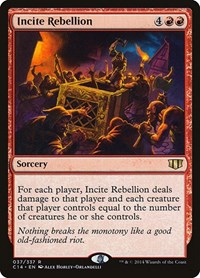 Incite Rebellion, Commander 2014