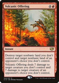 Volcanic Offering, Commander 2014