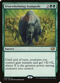 Overwhelming Stampede, Commander 2014