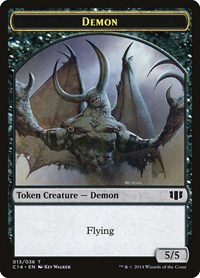 Demon (013) // Zombie (016) Double-Sided Token, Commander 2014