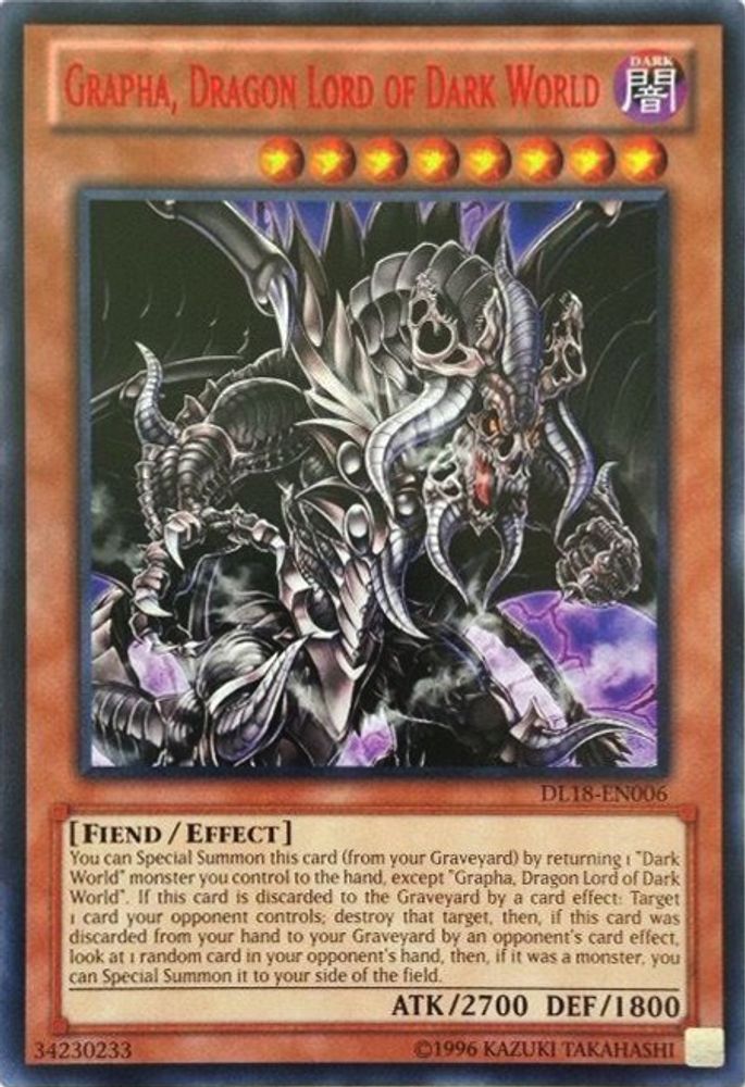 Grapha, Dragon Lord of Dark World (Red), Standard, front